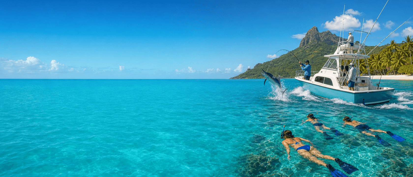 Charter fishing and boating