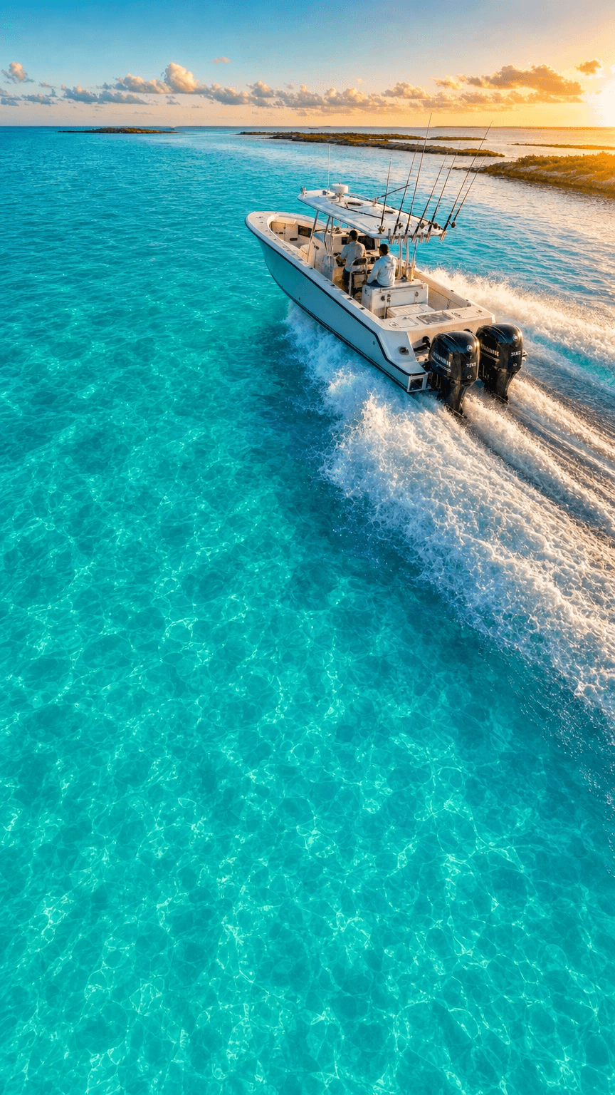 Charter boat on the water